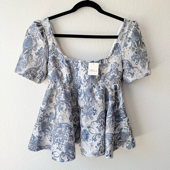 Free People Tops - Free People Eloise Jacquard Blouse | Paisley | NWT Retails $168 | XS